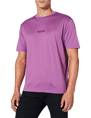 BOSS Tebeautiful Koszulka męska, Jasny Fioletowy 523, S