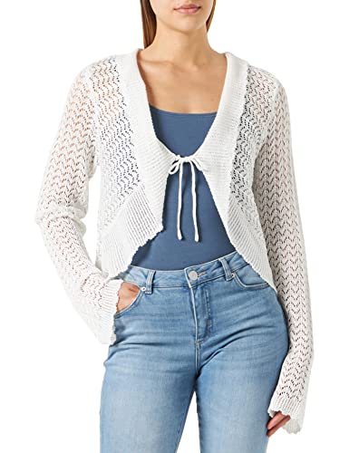 PCKASSA LS Knit Kardigan, Cloud Dancer, S