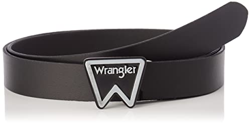 Wrangler Damski pasek z logo festiwalu, Czarny, 85