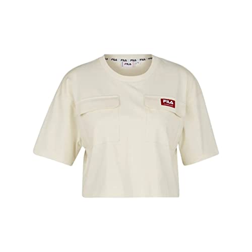 Fila Damska koszulka Tallinn Cropped Tee, Słodka kukurydza, L
