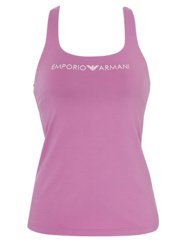 Emporio Armani Damska koszulka z logotypem Tank Iconic, Hortensia, L