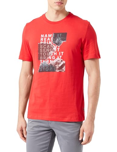 s.Oliver Sales GmbH & Co. KG/s.Oliver T-shirt męski, krótki rękaw, krótki rękaw, czerwony, M