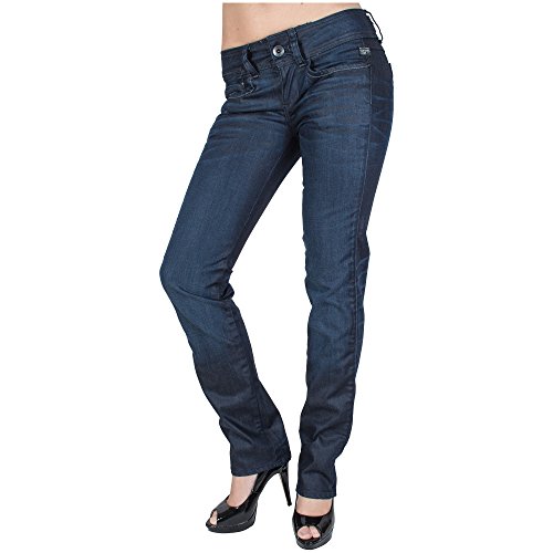 G-STAR RAW Dżinsy damskie New Ford Straight, Niebieski (Dk Aged 5643-89), 26W / 32L