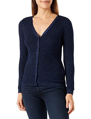 NAF Damski sweter Mlucie Cardi Cardigan, granatowy, średni
