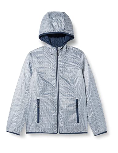 CMP Damska kurtka polarowa Knit Tech Melange z kapturem, damska, mięta Mel-Fragola, 50, lodowy niebieski, 40