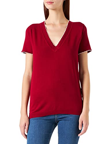 Naf Naf Damski sweter Melrose Mc, Scarlett czerwony, L