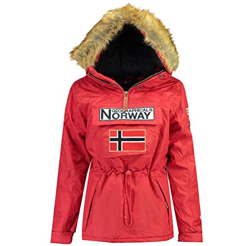 Geographical Norway - PARKA damska BOOMERA, CZERWONY, M
