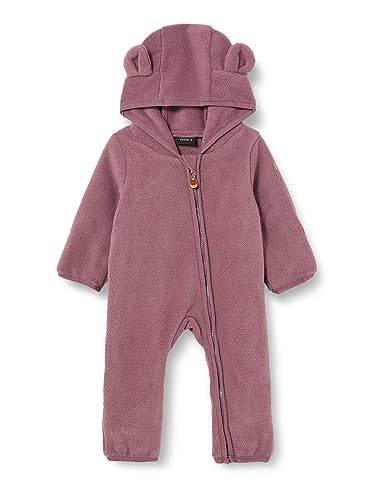NAME IT Unisex NBNMUNI Fleece Suit kombinezon przeciwdeszczowy, Arctic Dusk, 62/68, Arctic Dusk, 62-68