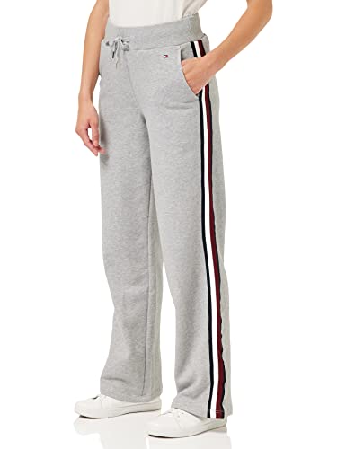 Tommy Hilfiger Damskie spodnie dresowe Brush Terry Glb Str Swtpants, Jasnoszary Htr, XS