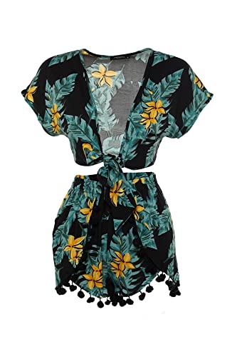 Trendyol Women's Bottom Top Team z tropikalną strukturalną dzianiną, zestaw 36 sztuk