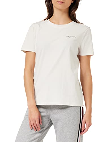 Tommy Hilfiger Damskie topy z dzianiny S/S, Postarzana biel, XXL