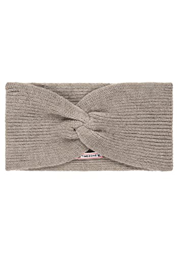 Timezone Unisex Headband czapka beanie, Lana beżowa melanż, OS