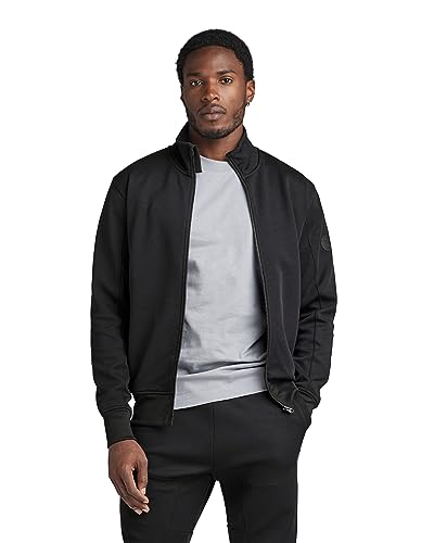 G-STAR RAW Męska kurtka Track Jacket Sw Sweats, Czarny (Dk Black D23478-d429-6484), M