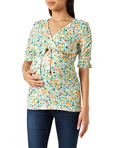 MAMALICIOUS T-shirt damski, Snow White/Aop: kwiaty, L