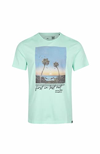 O'NEILL Loren T-Shirt Koszula męska 15043 Beach Glass, Regularny, 15043 Beach Glass, M-L