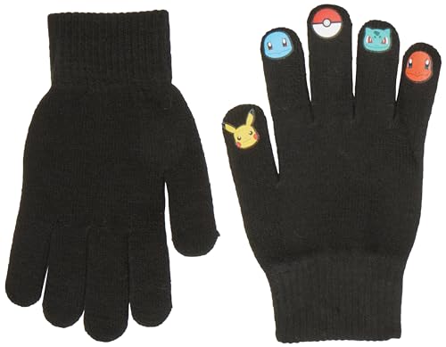 Bestseller A/S Męskie NKMSKJALM Pokemon Magic Gloves Box Sky Rękawiczki, czarne, 9, Schwarz, 9