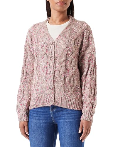 ZITHA Damski kardigan 19019558-ZI01, Mauve Pink, XL/XXL, różowy, XL-XXL