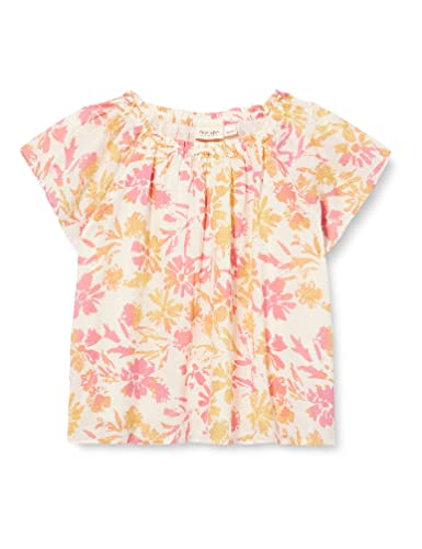 Noa Noa miniature Emilinnm top dla dziewcząt, Nadruk Offwhite/Rose/Yellow, 116 cm