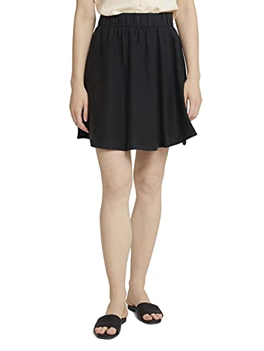 TOM TAILOR Denim Damski spódnica mini 1026027, 27142 - Washed Black, XL