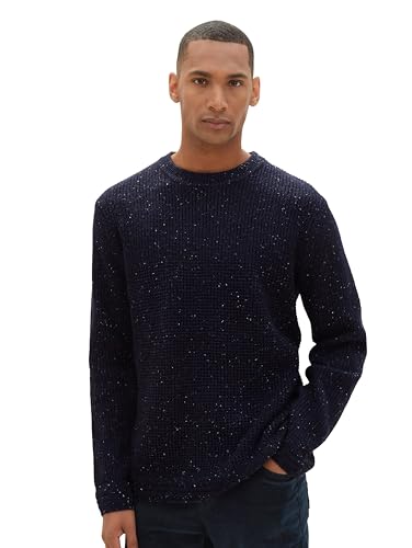 TOM TAILOR sweter męski, 34146 - Sky Captain Multicolor Neps, S