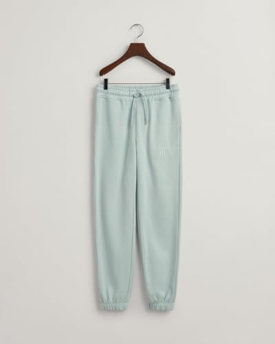 GANT REG Tonal Shield damskie spodnie dresowe, luźne, turkusowe, standardowe, Dusty Turquoise, XXL