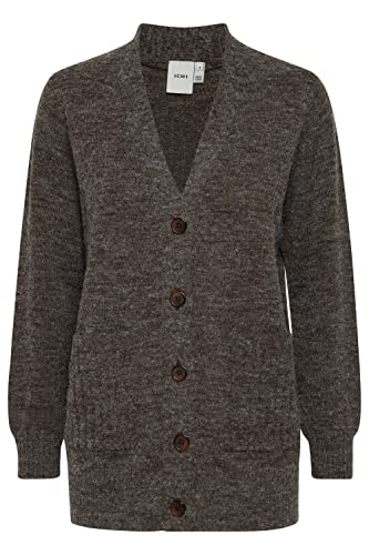 ICHI IHMARAT CA6 damska kurtka z dzianiny, 190915/Coffee Bean, L