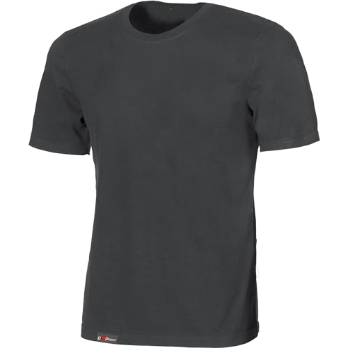 U-Power EY205GM-XL-Koszulka z krótkim rękawem Ciesz się Model Linear Grey Meteorite Rozmiar XL Męska Koszula Polo Czarna dla Mężczyzny, Czarny, czarny, XL du?e rozmiary