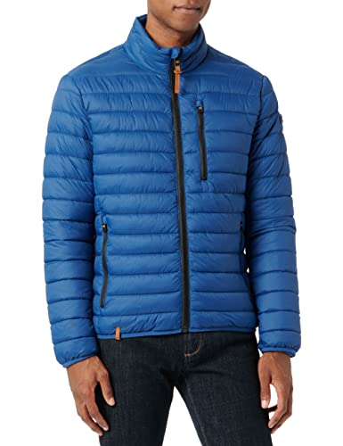 camel active Męska kurtka Leichte Steppjacke Ohne Kapuze, Indygo, 28