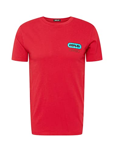 Replay T-shirt męski, 665 Chili Red, S