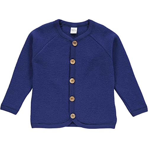 Fred's World by Green Cotton Boy's Wool kurtka polarowa, ciemnoniebieska, 128/134, Deep Blue, 128-134