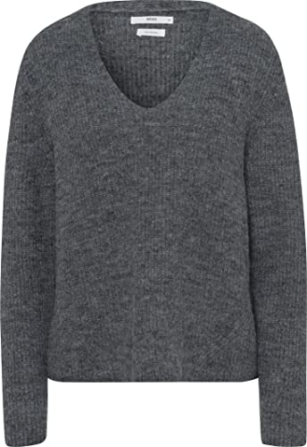 BRAX Damski sweter w stylu Lana Alpaca Mix Solid, szary, 42