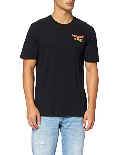 Hurley Męska koszula M Evd Wsh Fire Eagle Ss Czarny S