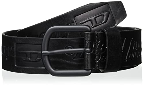 Diesel Logo B-Archive Belt Unisex Dorosły Pasek, Czarny, 75