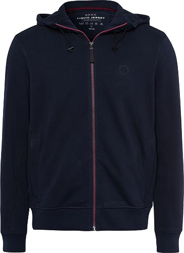 BRAX Męska kurtka z kapturem Sammy Cotton Liquid Interlock, Athletic, S