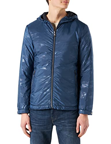 Geox Męska kurtka M SIRON Jacket, Dark Denim/Sky CAPTA, 46
