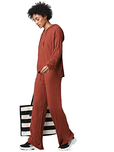 ONLY Spodnie damskie ONLTESSA KNT Pants, Spiced Apple, XL