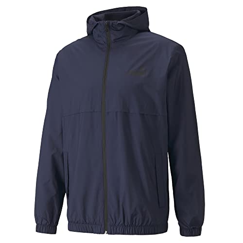 PUMA Męska kurtka wiatrówka Essentials Solid, płaszcz dwurzędowy, L