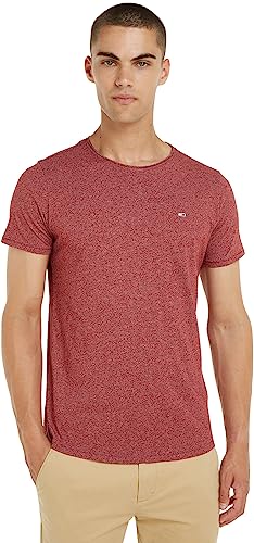 Tommy Jeans Dzianinowe topy S/S Rouge, Czerwony, XL