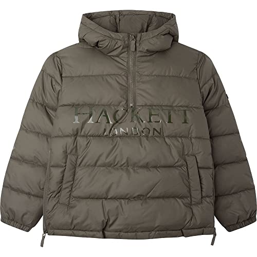 Hackett London Boy's Half Zip Puffer Jacket, IVY, 5 lat
