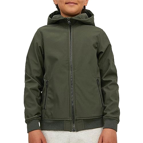 Jack & Jones Junior JJEBASIC kurtka softshellowa Hood SN JNR, Rosin, 140, rodzynka, 140