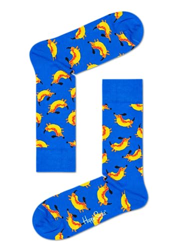 Happy Socks Singles, kolorowe i zabawne, Skarpety dla kobiet i mężczyzn, Niebieski (41-46)