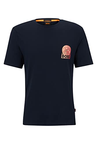 BOSS koszulka męska Teeuniverse, Dark Blue404, L