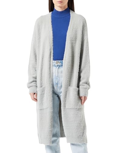 SIDONA Damski kardigan z dzianiny 10424752-SI01, szary, XS/S, szary, XS-S