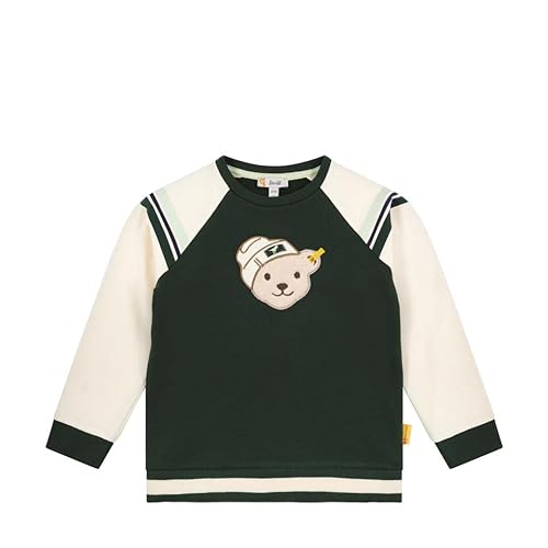 Steiff Bluza chłopięca w paski, Jungle Green, 92