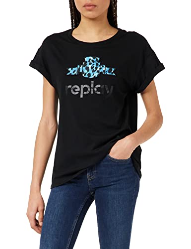 Replay Koszulka damska, 98 czarny, S