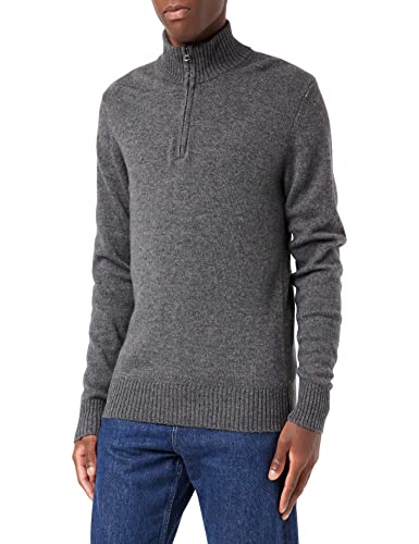 Schott NYC Sweter męski, Antracyt, S