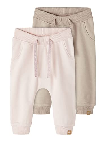 Name It Spodnie do biegania dziecięce, unisex, różowe (Rose Smoke), 74, Różowy (różowy dym), 98