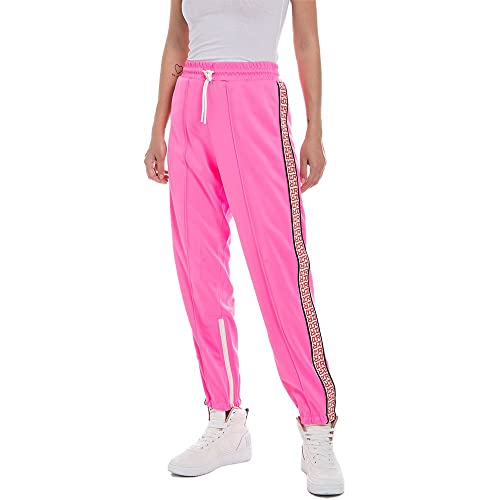 Replay Spodnie damskie W8058A w luźnym stylu, 817 różowe, fluorescencyjne, S, 817 Pink Fluo, S
