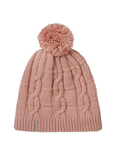 SEALSKINZ Hemsby wodoodporna dzianinowa czapka z pomponem na zimną pogodę, różowy, XXL
