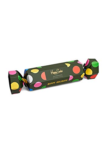 Happy Socks Christmas Gift Box, kolorowe i zabawne, Skarpety dla kobiet i mężczyzn, Zielony-Niebieski 2 pary (36-40)